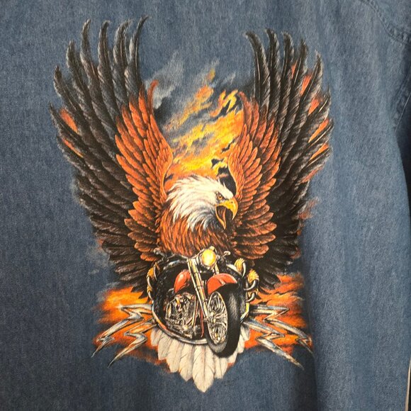 American Biker Button down shirt - Picture 7 of 7